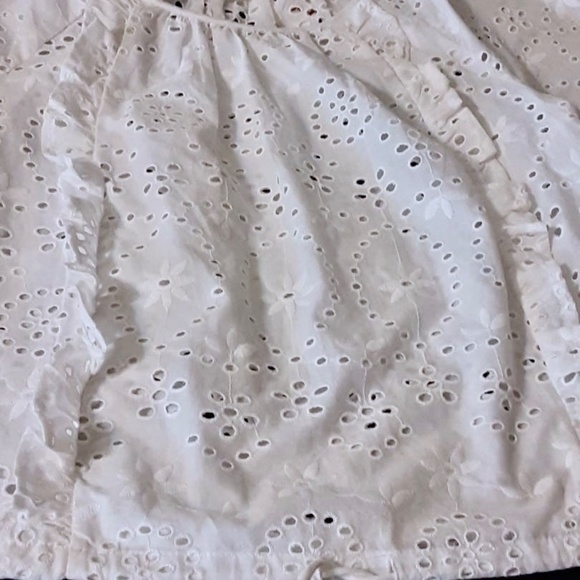 💲SALE💲Additional 10% OFF! NWT Joie White Eyelet Tie Waist Blouse Sz M - Picture 2 of 7